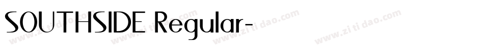 SOUTHSIDE Regular字体转换